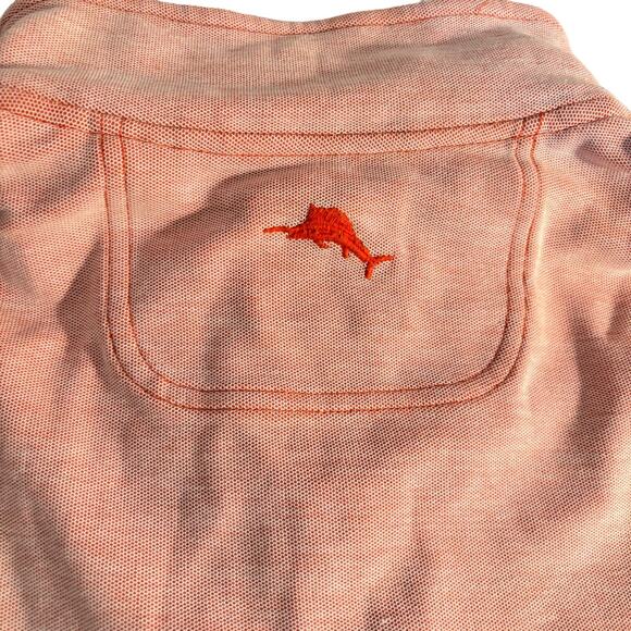 Tommy Bahama Men's 1/4 Zip Pullover Long Sleeve Sweatshirt Orange/Pink Size L - Picture 5 of 13